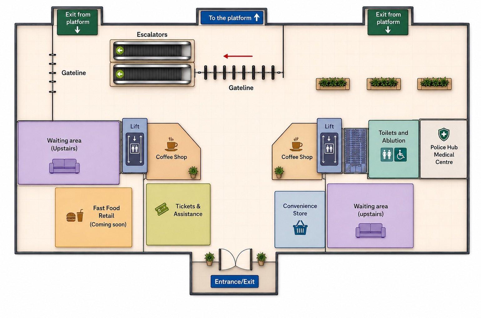 Abu Dhabi Station map| Etihad Rail Guide