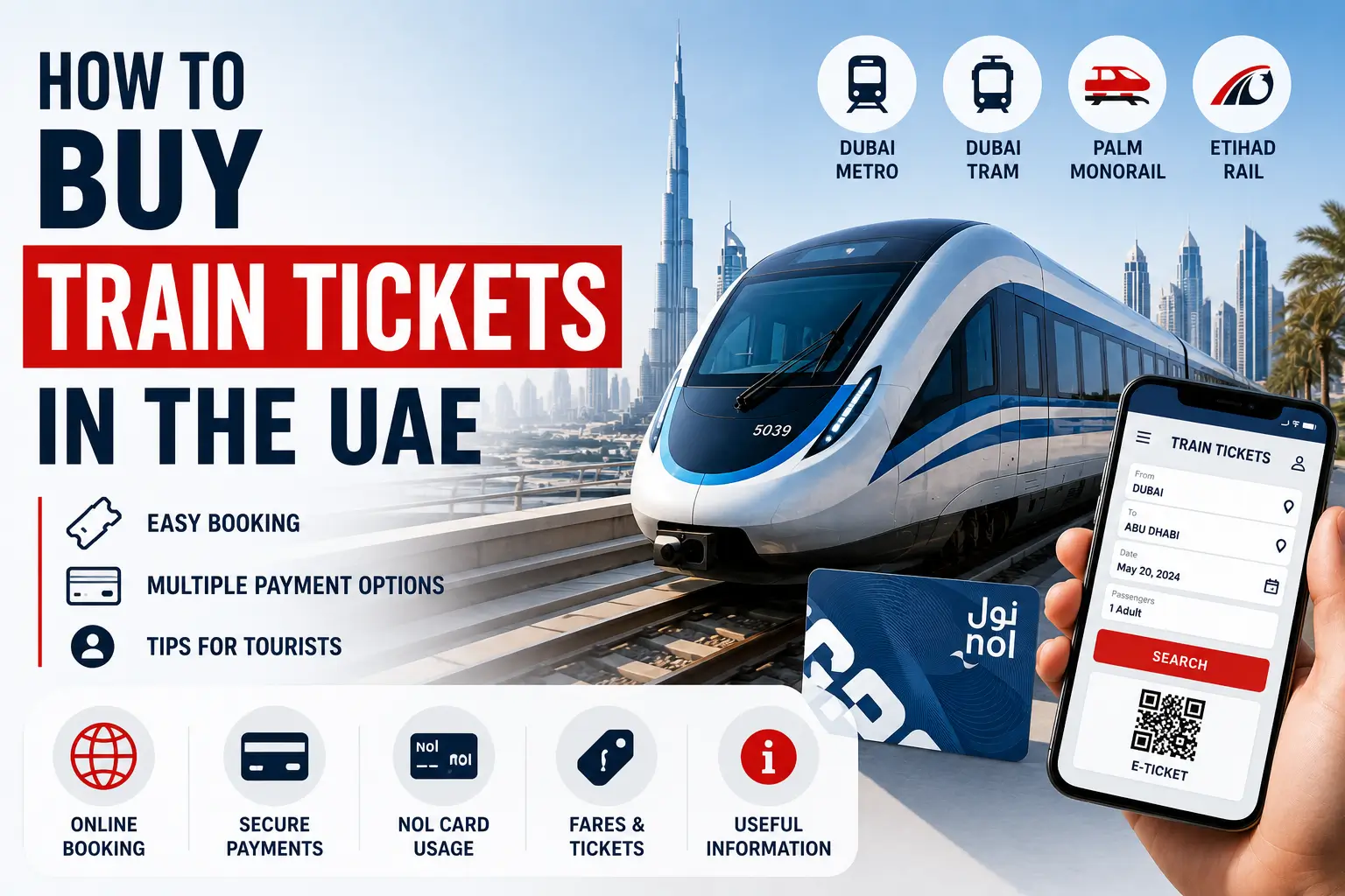 How to Buy Train Tickets in the UAE