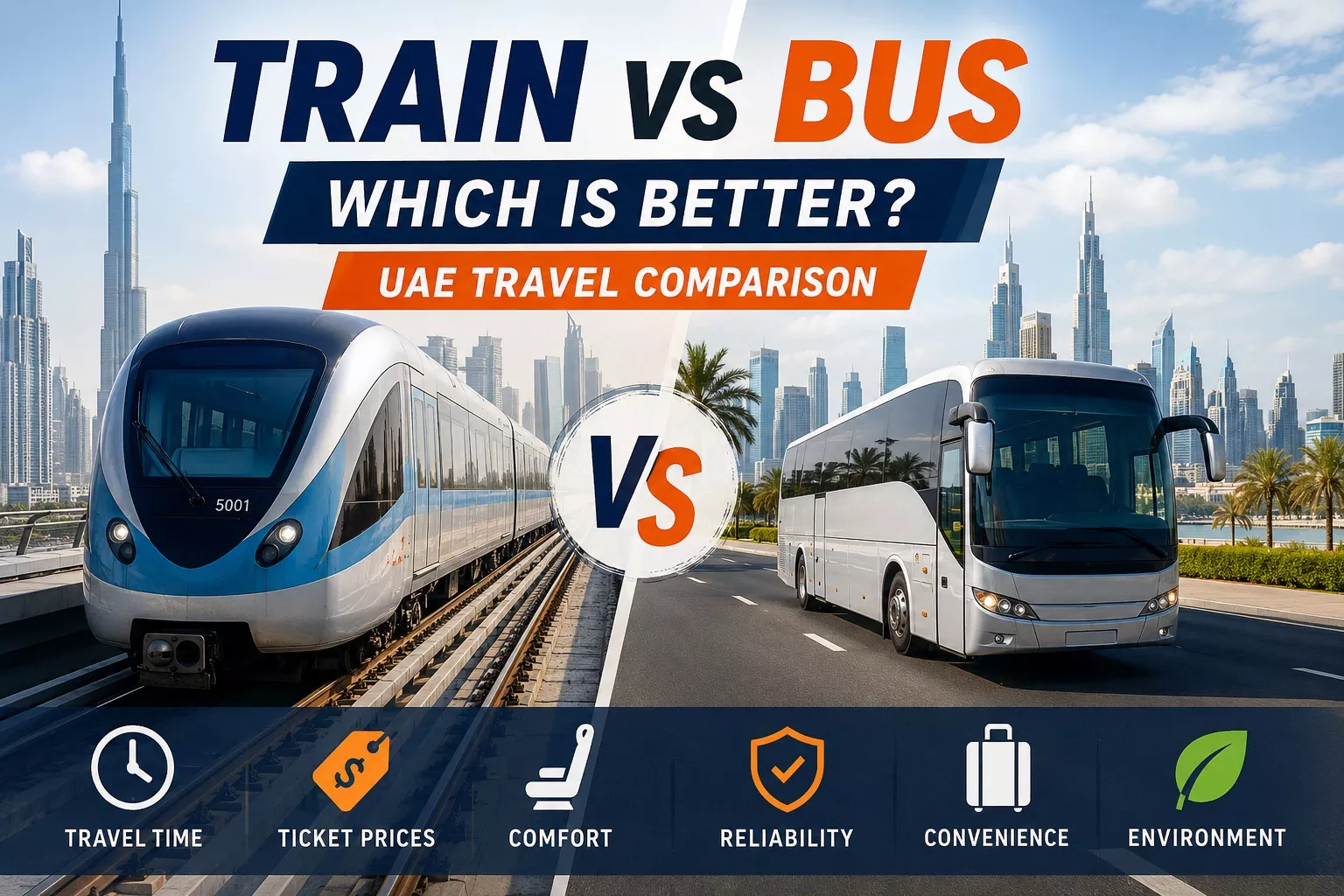 Train in Bus in UAE